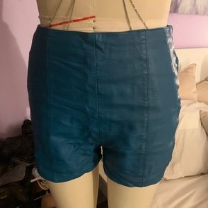Pleather shorts ( lined)